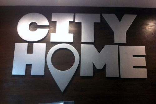 Логотип из пенопласта "CITY HOME"