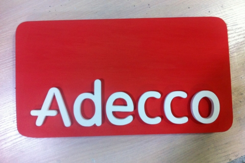 Логотип из пенопласта "Adecco"